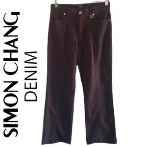 Simon Chang Canada Womens Micro Twill Straight Pants